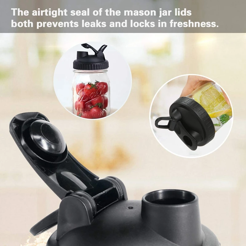 Лучшие Крышки для консервных банок Mason-4 шт крышки для консервных банок флип крышки с герметичным уплотнением крышка для хранения s с легким заливным носиком для широкого рта мА