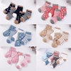 5 Pairs/lot 0 to 6 Years Kids Soft Cotton Socks Boy Girl Baby Cute Cartoon Warm Stripe Dots Fashion School Socks Autumn Winter ► Photo 1/6