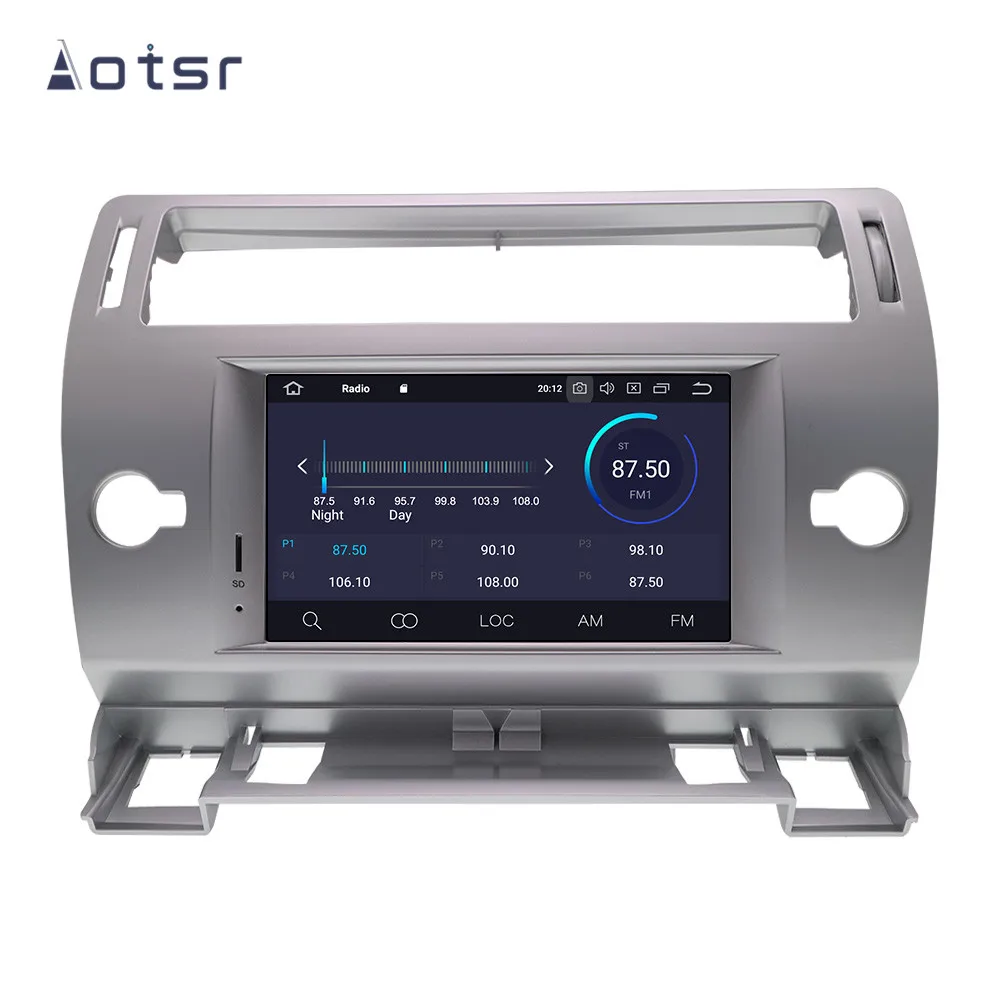 Cheap DSP Android 9.1 Car GPS Navigation Car DVD Player For Citroen C4 C-Quatre Triumph 2005-2011Car Auto Stereo Radio Multimedia Player Head Unit 3