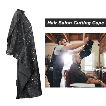 

Hairdresser Apron Hair Salon Cutting Cape Haircut Cloth Apron Nylon Waterproof Cape with Snap Closure Hair Styling Accessory