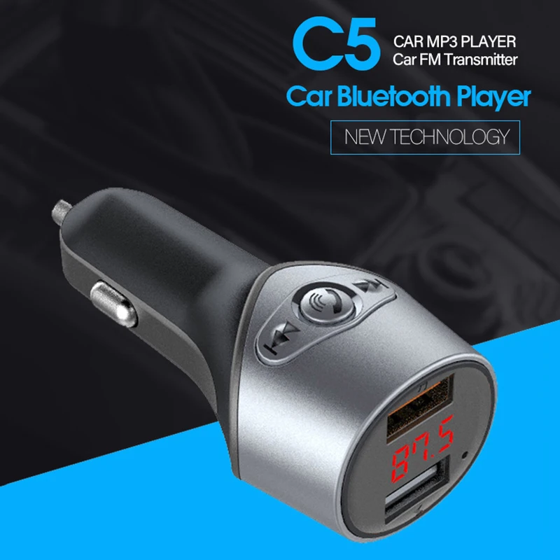 Устройство для автомобиля с двумя портами USB Bluetooth 5,0 MP3 плеер громкой связи Bluetooth приемник полный комплект плеера 5 V/2,1 LHB99