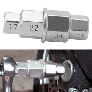 

Motorcycle Motorbike Wheels Hex Key Spindle Wrench Tool 3/8 Drive 17 19 22 24mm