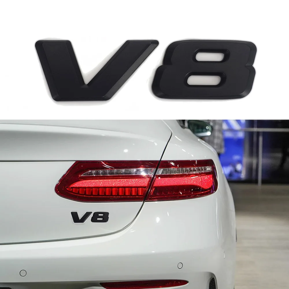 V8 V12 Автомобильный багажник брызговик письмо логотип значок отделка наклейка для