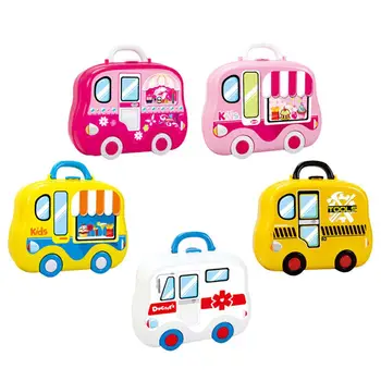 

Kuulee Children Play House Game Toy Artificial Kitchen Suitcase Toy Set Learn Cooking Beauty Engineering Early Education Toys