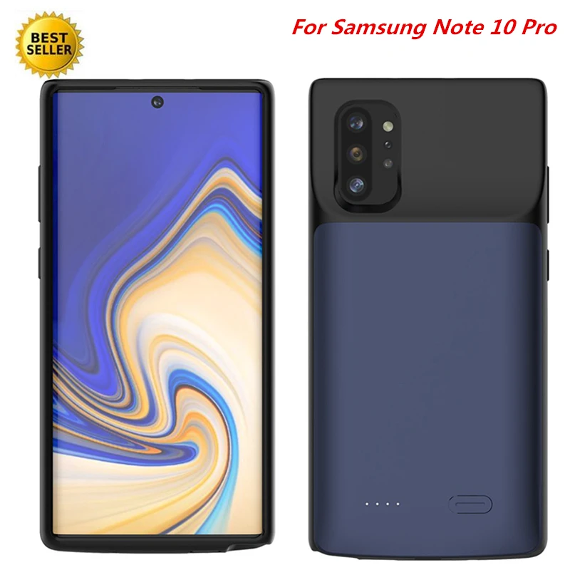 

For Samsung Galaxy Note 10 Pro Battery Case 6000 Mah Fashion External Backup Power Case Charger Cover Note 10 Pro Battery case