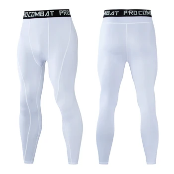 Men Compression Tight Leggings Running Sports Male Gym Fitness Jogging Pants Quick Dry Trousers Workout Training Yoga Bottoms 3