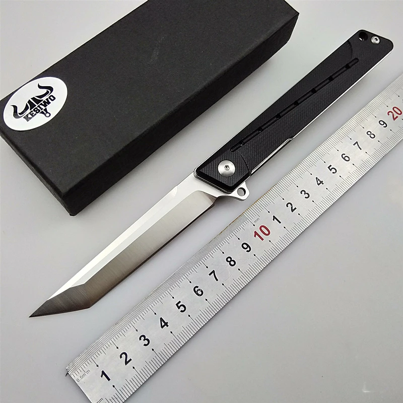 Offerte KESIWO J024 pieghevole coltello a lama D2 lama di tasca tattica di campeggio di sopravvivenza coltelli flipper G10 di caccia della maniglia da cucina Portatile della lama di EDC