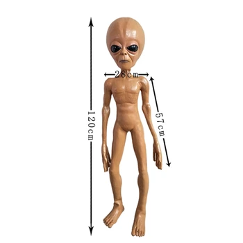 

Alien Foam Filled Prop Lifesize UFO Roswell Martian Lil Mayo Area 51 Halloween