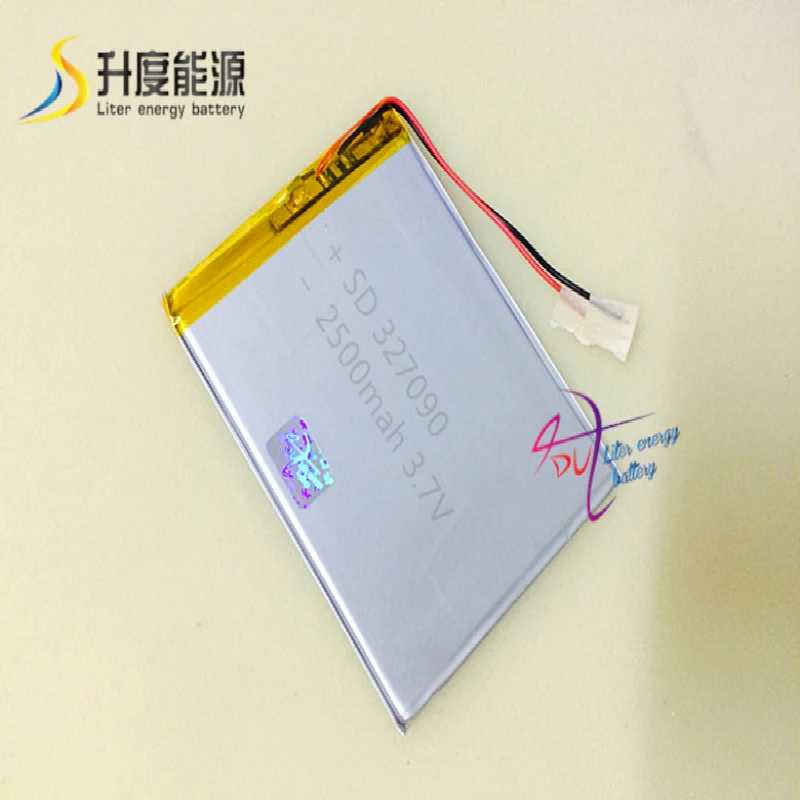 

Liter energy battery, Rohs, MSDS approved lipo battery 327090 3.7V 2500MAH for tablet pc 7" T72HM / T72ER 3G Tablet Battery