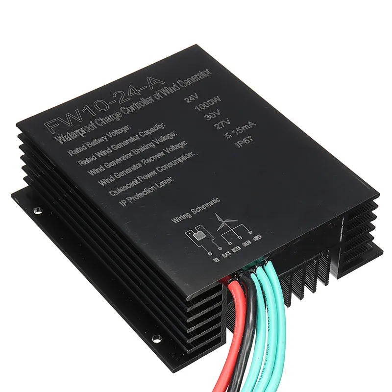 

Wind Power Generator Battery Charge Controller IP67 Waterproof Wind Generator Controller For below 1000W 12/24V Wind Generator