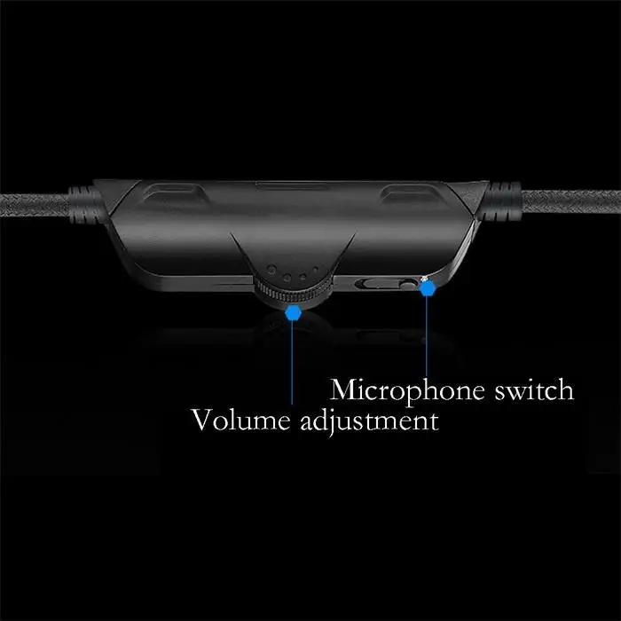 Wired Gaming Headset 3.5mm Line Control Standard Audio+ USB Power Supply Headphone 2.2m with Mic LED Light