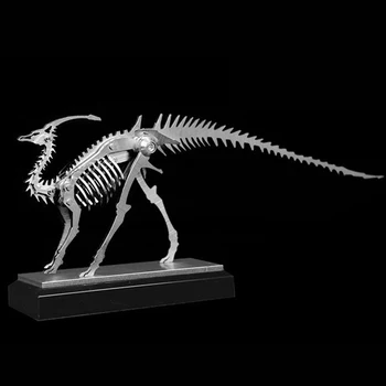 

3D DIY Stainless Steel Puzzle Model Kit Metal Assembly Jigsaw Animal Crafts Home Office Ornament As Gift - Spinosaurus