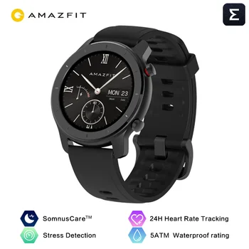 شراء Amazfit GTR 42 مللي متر SmartWatch النسخة العالمية في المخزون لتحديد المواقع في بناء 5ATM مقاوم للماء المرأة الساعات 12 أيام بطارية Forأندرويد Ios