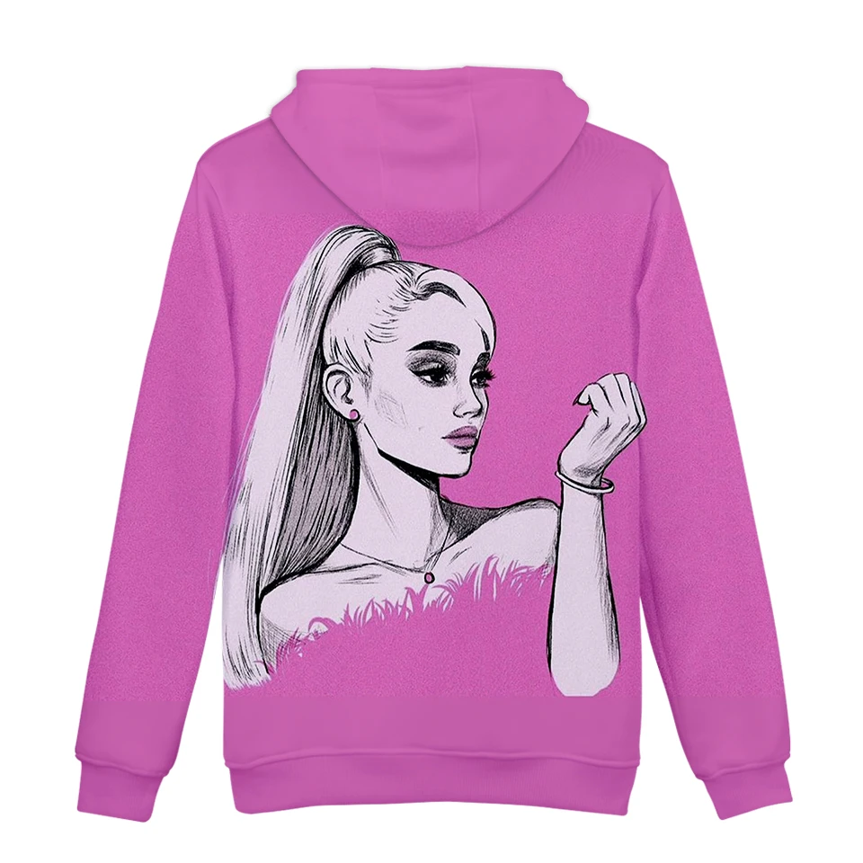 Ariana Grande, 3D худи, Женская толстовка, модная, для девочек, хип-хоп, Харадзюку, худи, хит, Ariana Grande, популярная, новая, черная, 3D Толстовка