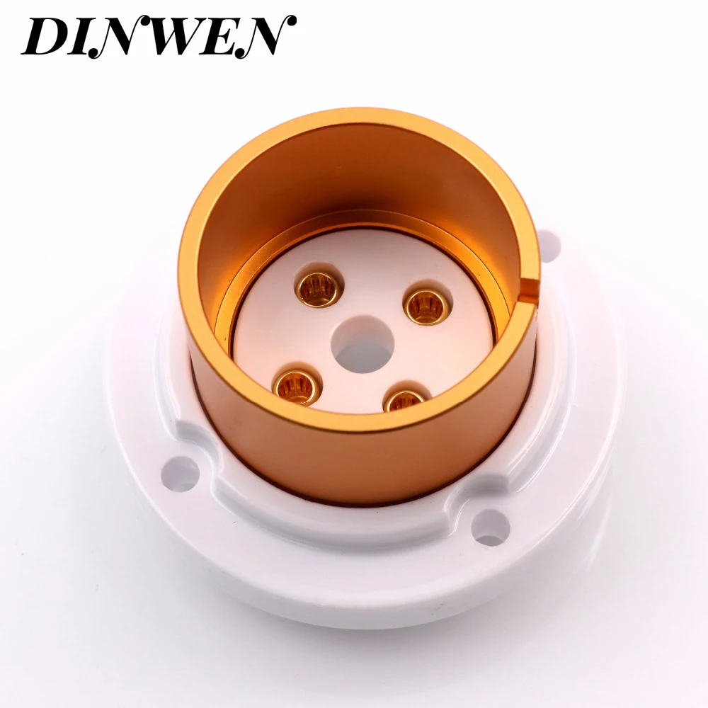 Eizz высокое качество 4pin Jumbo керамическая трубка гнездо FU-5 810 211 805 845 клапанная трубка база Hifi аудио гнездо трубки DIY 1 шт