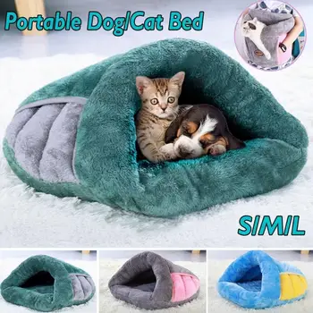 

Cat Bed Pet Puppy Cat House Winter Dog Cave Washable Cat Warm Cushion Indoor Basket Kennel Cats Nest Soft Pillow Pet Supplies