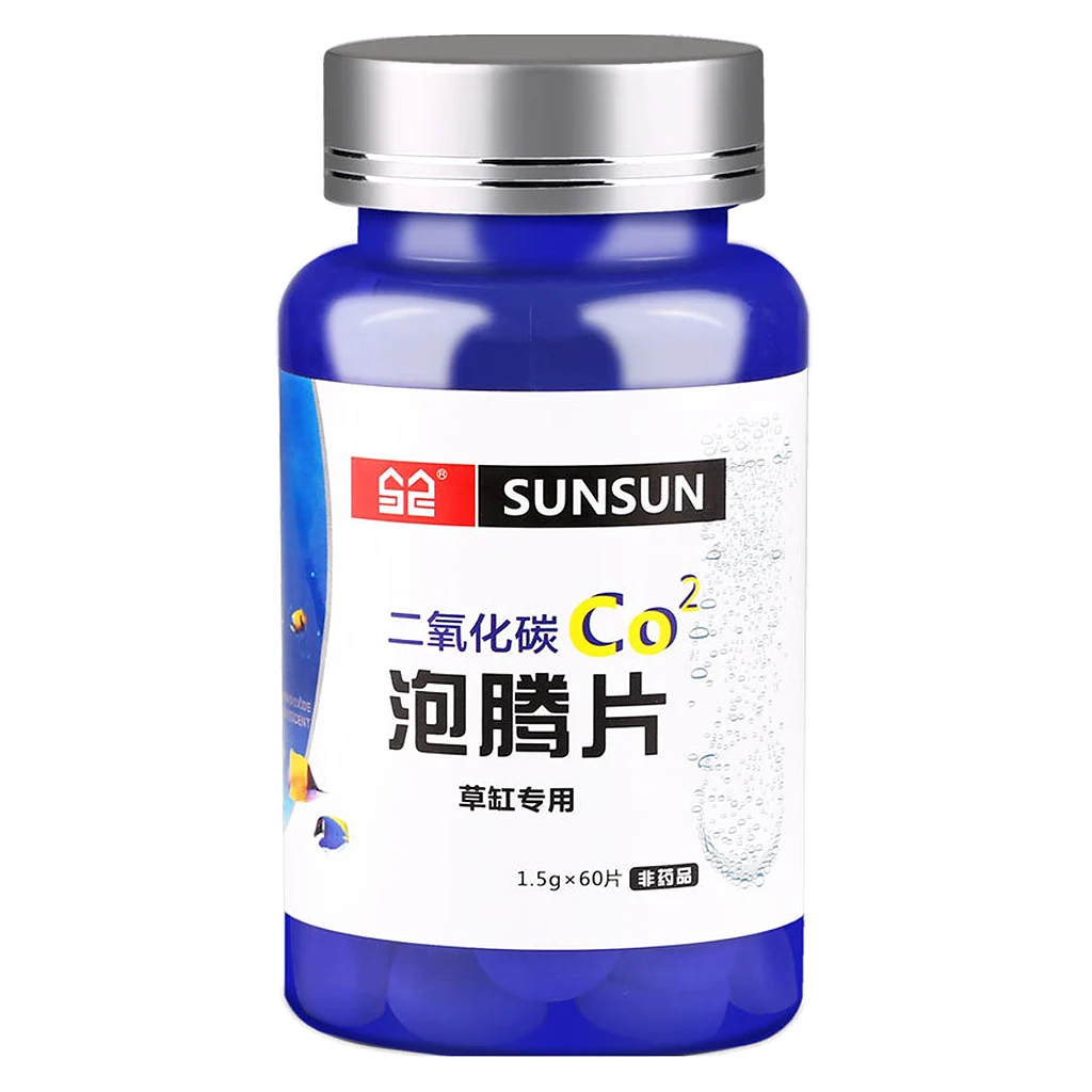 60 шт. Аквариум CO2 Effervescent таблетка водоросли водный аквариум с травой растений водные листья поплавок травы углекислого газа ломтик