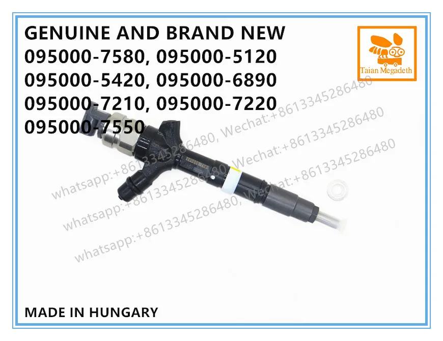 Подлинный и абсолютно инжектор дизельного топлива COMMON RAIL 095000-7580,095000-5120,095000-5420,095000-6890,095000-7210