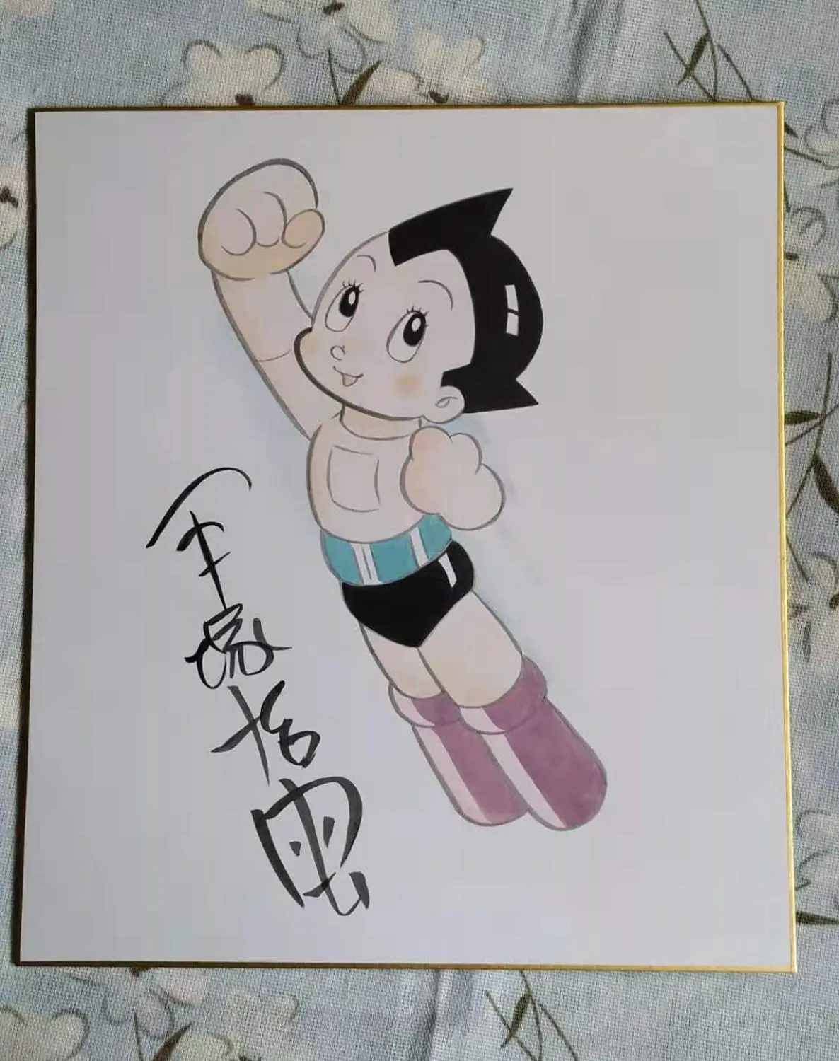 Ручной рисунок Osamu Tezuka Mighty Atom Shikishi художественная доска Паленая 272*242 мм 101910