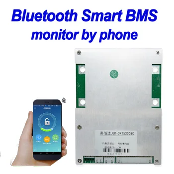 

Bluetooth smart 13s 14s 48v 54.6v 58.8v 80A 100A 120A 3.7V lithium ion li ion Battery protection Boad BMS display with phone App