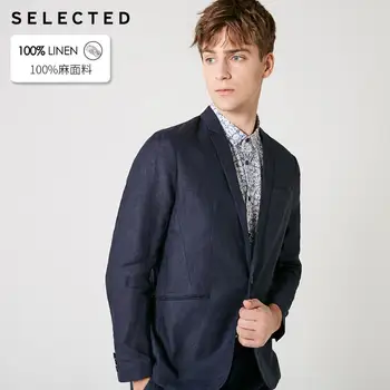 

SELECTED Men's 100% Linen Notched Collar Clothes Regular Silm-Fit Business Blazer S | 419272511