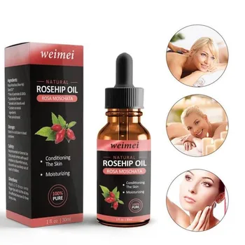 

Organic Rosehip Seed Oil Essential Oil 30ml Moisturizing Brighten Care Essence Anti-Dry Anti-Aging Face Care Skin Color