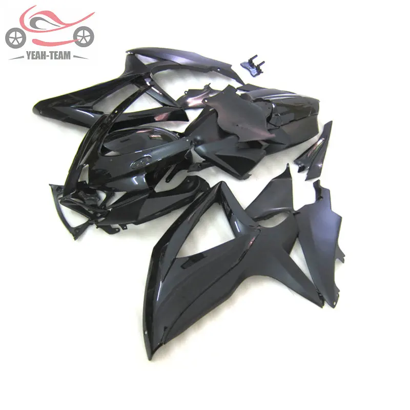 Комплект обтекателей под давлением для SUZUKI K8 GSXR 600 750 2008 2009 2010 полный черный