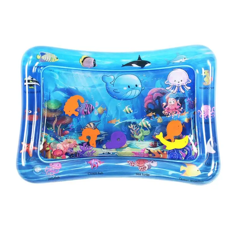 

Tummy Time Baby Water Mat Infant Toy Inflatable Play Mat for Baby Boy Girl Play