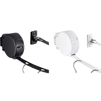 

Retractable Clothesline, Adjustable Non-Slip Perforated Belt, Rotated By 180 Degrees, Outdoor/Indoor Clothes Dryer