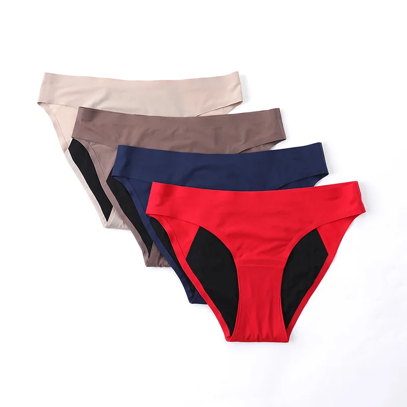 Bragas menstruales ropa interior impermeable para el período, bragas reutilizables costuras, braguitas absorbentes|Bragas para mujer| - AliExpress