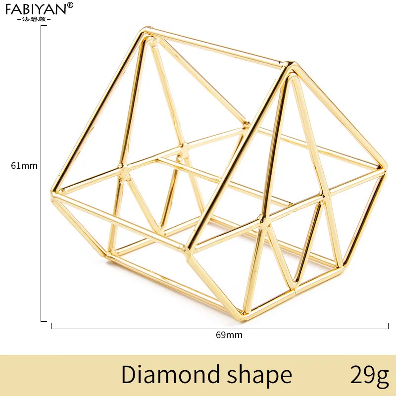 Gold Diamond Shape Держатель для косметики, подставка для блендера, 17 стилей, подставка для хранения, подставка для сушки, губка для макияжа, пустые металлические инструменты, 1 шт - Цвет: Gold Diamond Shape