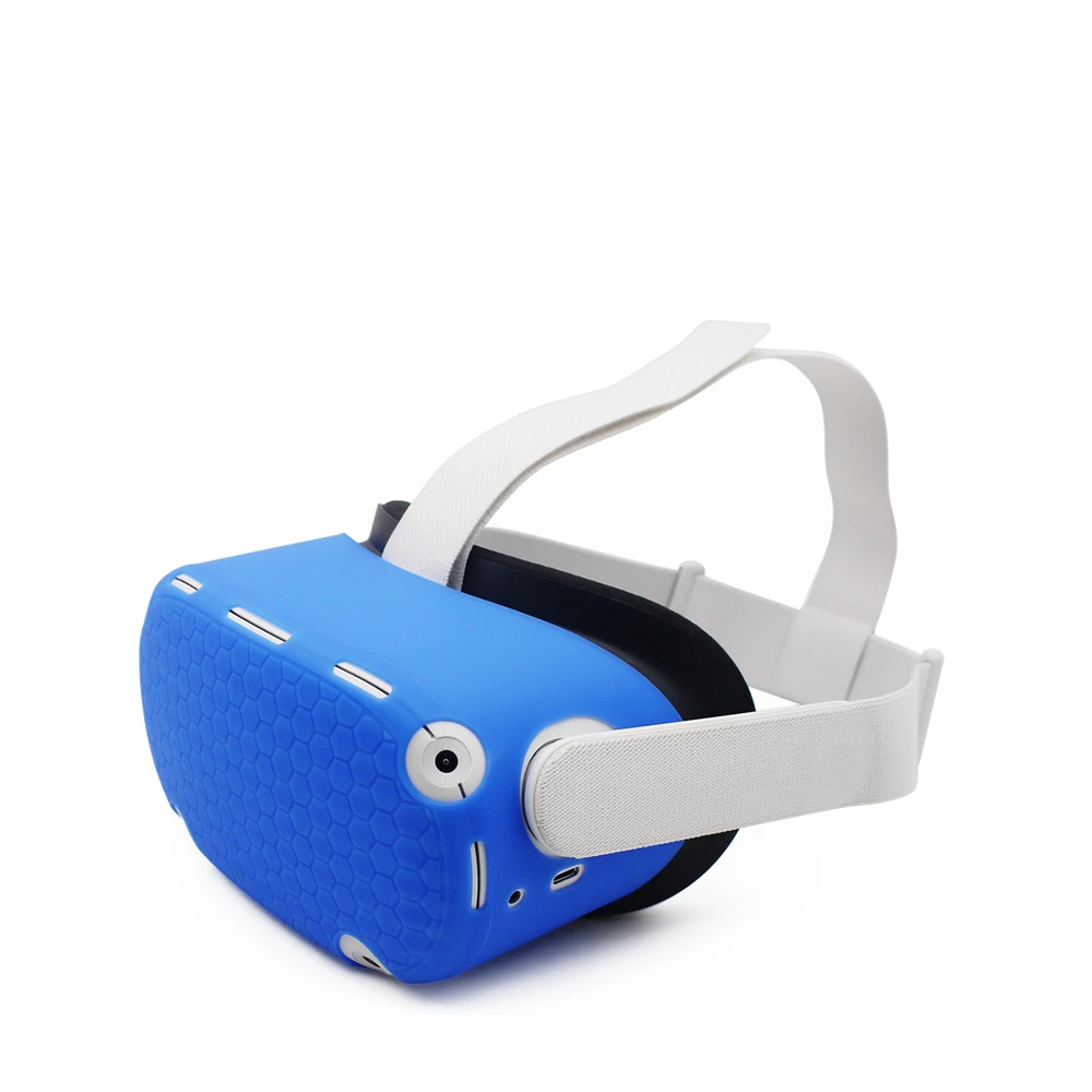 Silicone Protective Cover For Oculus Quest 2 VR Headset Helmet Head Shell Anti-Scratches Case For Oculus Quest 2 Accessories 