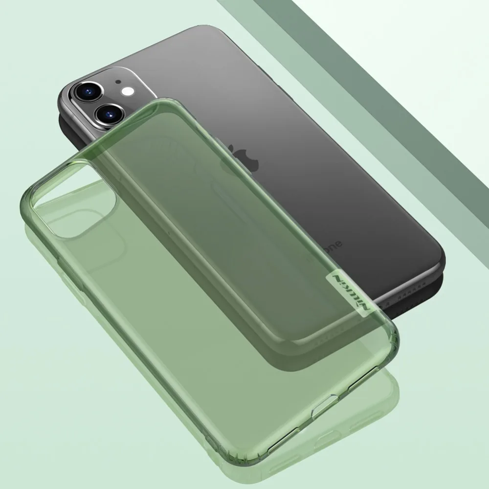 Мягкий чехол для iPhone 11 Pro Max 5,8/6,1/6,5 Nillkin Nature прозрачный мягкий кремний ТПУ чехол для iPhone 11 Pro чехол Корпус