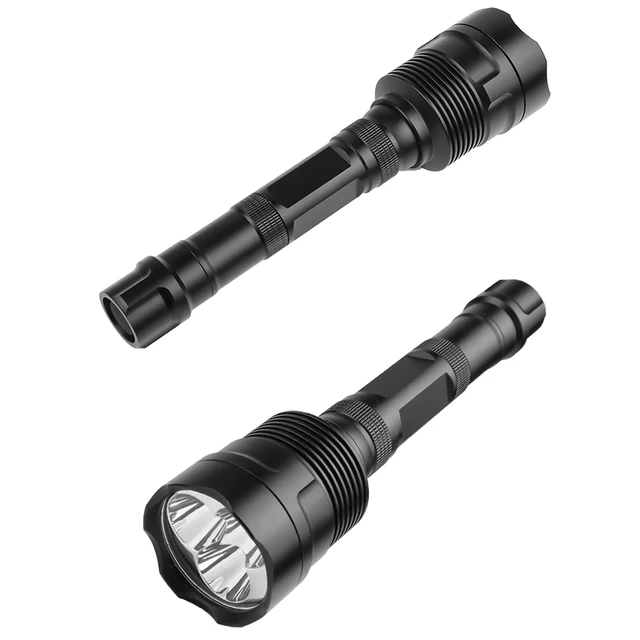 Lampe de poche à lumière LED XHP70, torche Rechargeable, USB, Zoom