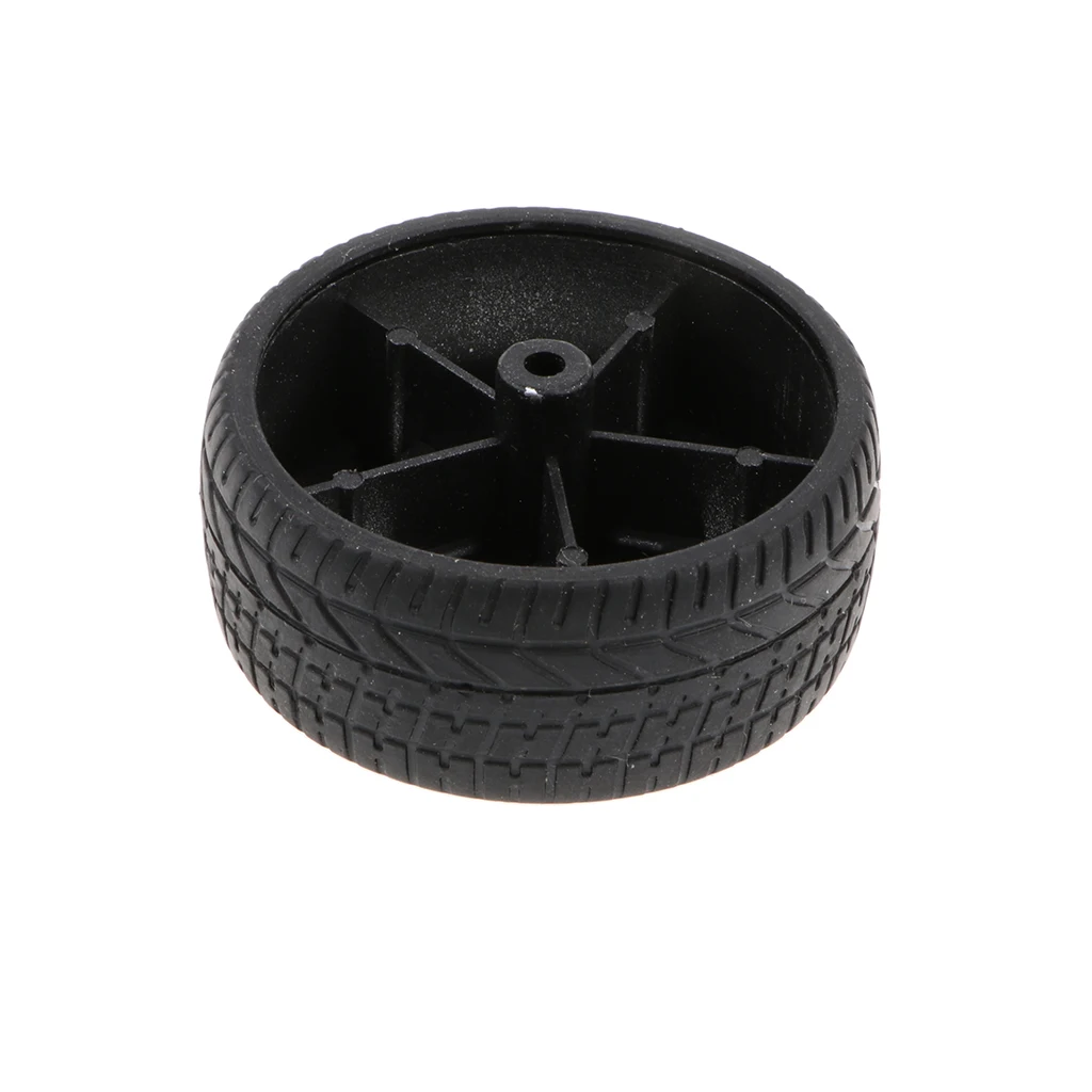 4pcs/lots 1: 10 Scale Touring  Car 5 Spoke Rubber Wheel Rims & Tires 48mm for DIY Remote Control Vehicle Modified Parts