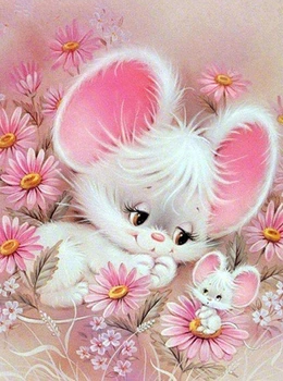 

JMINE Div 5D mini Mouse flower Full Diamond Painting cross stitch kits art High Quality Cartoon 3D paint by diamonds