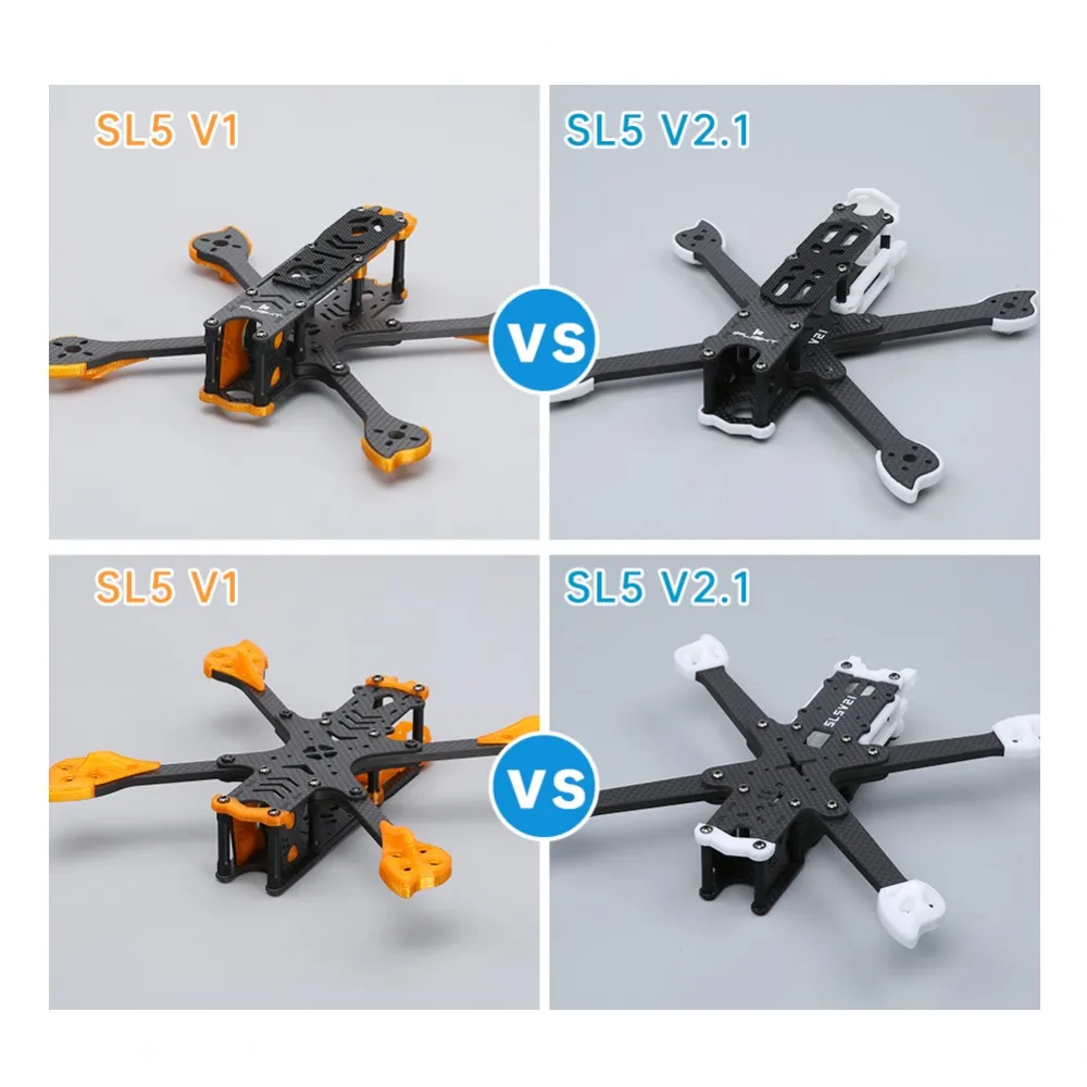 IFlight Cidora SL5 V2.1 HD 217 мм 3K комплекты рамок из углеродного волокна 5 рычаг для FPV Air Unit