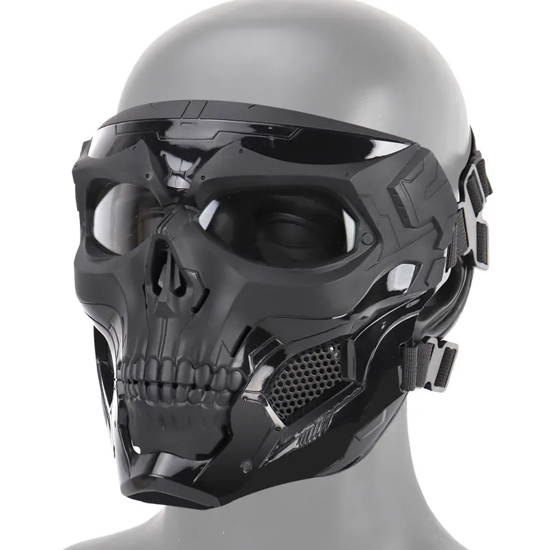 

WoSporT paintball Mask Halloween Tactical Team Skull Game Quick Fit Helmet Tractical Paintball Mask Airsoft military men mask