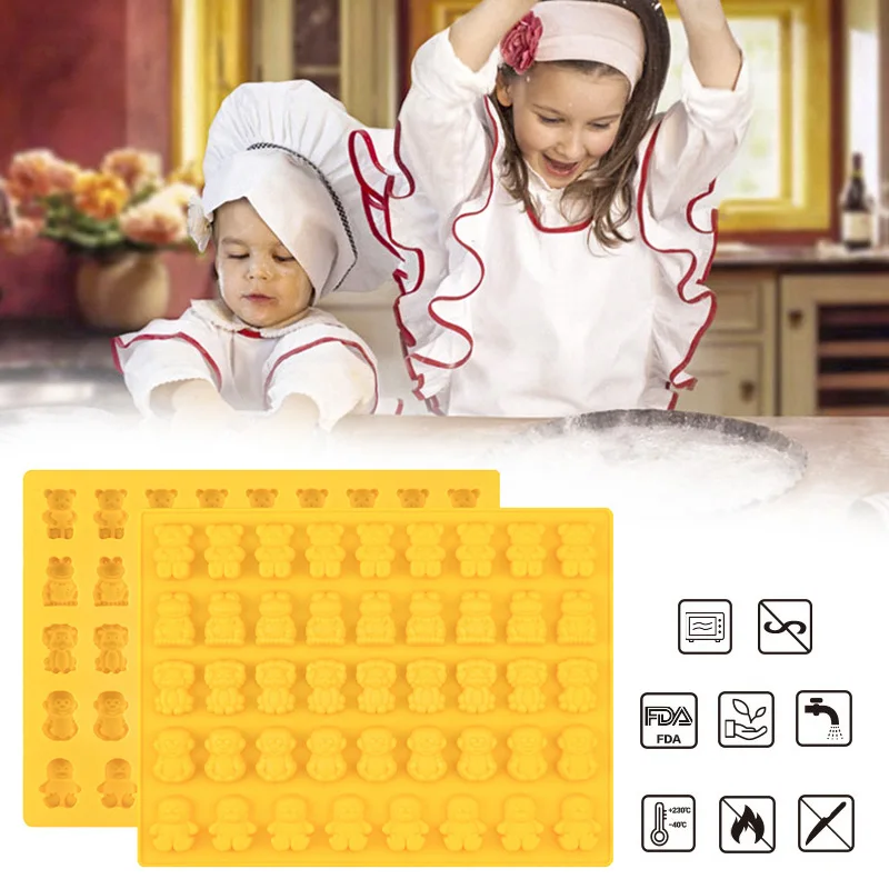 

40 Cavity Cake Baking Decorating Tools Silicone Mold Chocolate Gummy Cake Candy Ice Cube Tray Mold Kitchen Baking Cocina Cookice