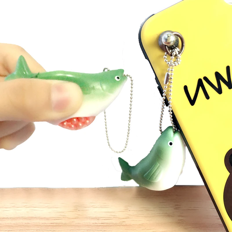 Мягкие мягкие сжимаемые игрушки Kawaii Fish медленно восстанавливающие форму детские