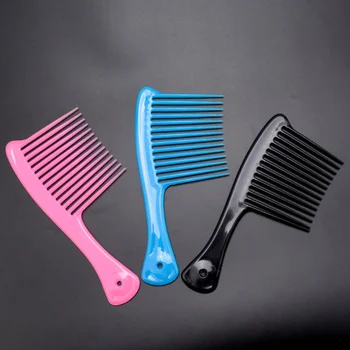 

6pcs Plastic Hair Comb Wide Teeth Slicked-back Professional Hairdressing Comb Hair Styling Combs Non Tangling Haircut Combs for