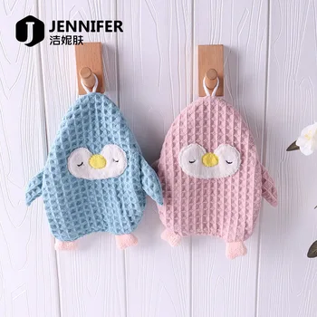 

Hanging Cute Cartoon Penguin wipe towel tablecloth children adult wipe towel kitchen household cleaning cloth