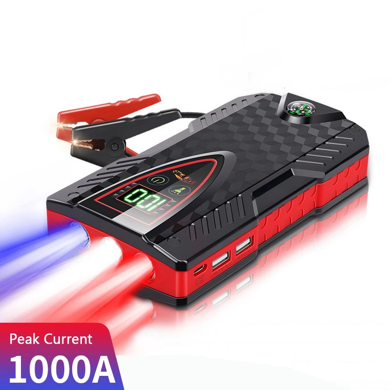 

12V 30000mAh Car Jump Starter Power Bank Portable Power Bank for Mobile Phones Tablets Auto Jumper Engine Battery Car Emergency