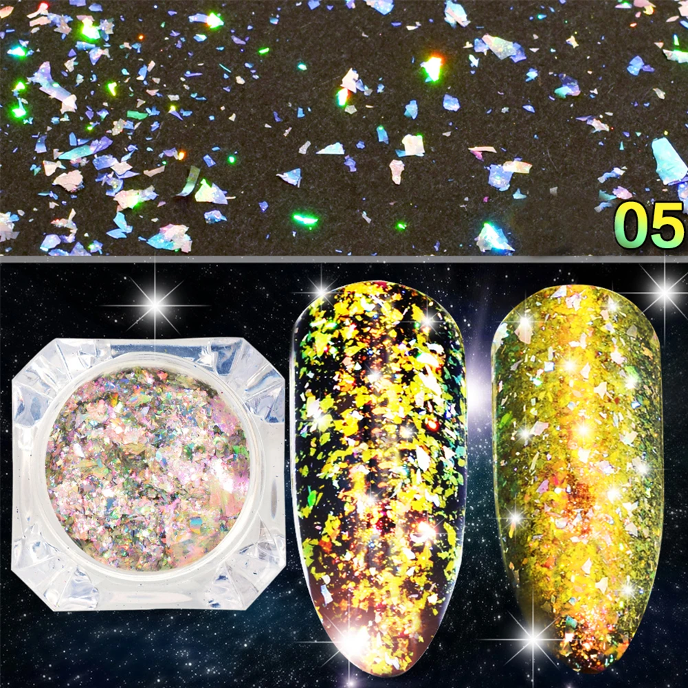 BEAUTYBIGBANG 0,2 г пудра с пайетками Хамелеон неровный коралловый лак для ногтей Блестки для маникюра украшения для ногтей