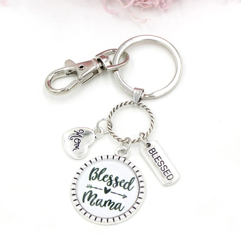 Модный женский брелок для ключей цепочка с изображением благородной мамы