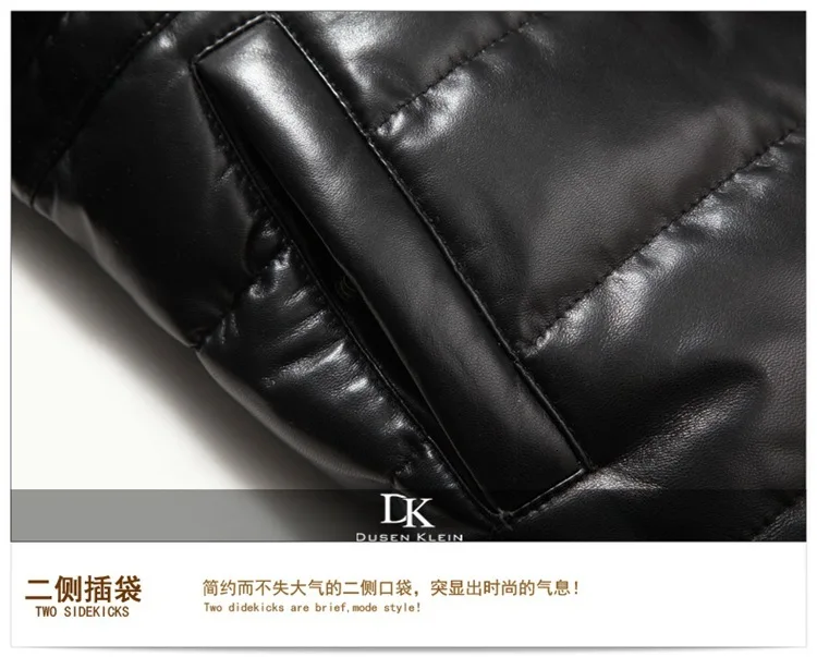Мужское пальто из овчины, натуральная кожа, зимний пуховик на утином пуху, мужская куртка с воротником из лисьего меха, длинное пальто с капюшоном, мужская куртка 15L1568YY303