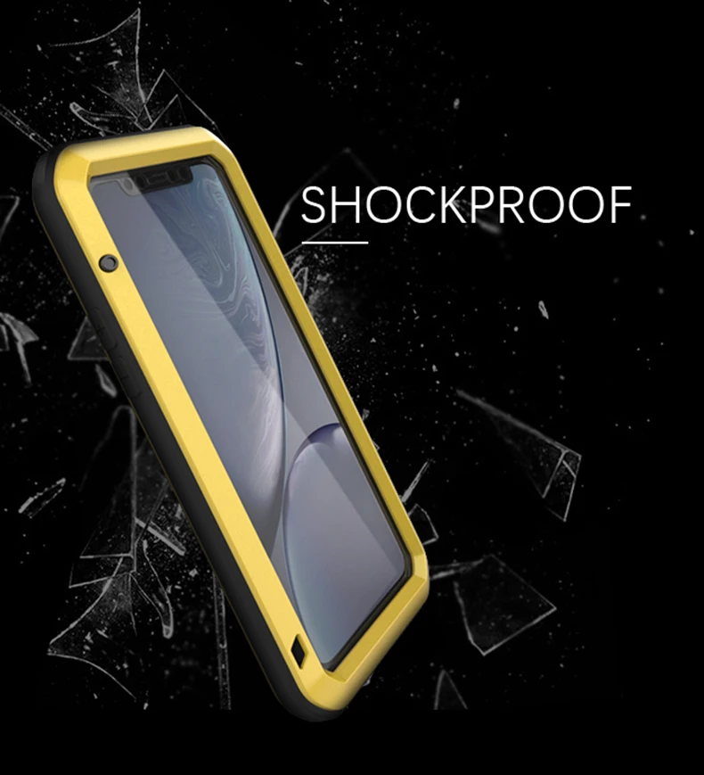 Противоударный силиконовый металлический чехол LOVE MEI для iPhone 11 Pro 5 8 '' мощный