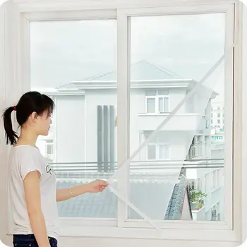 

2020 HOT Selling Functional Magic Mesh Screen Net Window Hand Free magnets Anti Mosquito Fly Bug Curtain High Quanlity