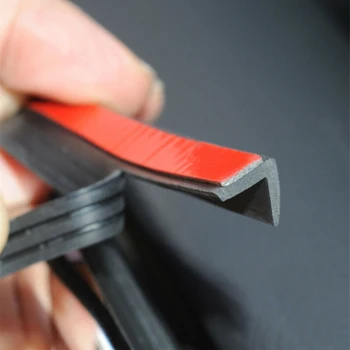 

1pc Car Sealing Strip V Shape Side Window Trim Edge Moulding Rubber Practical