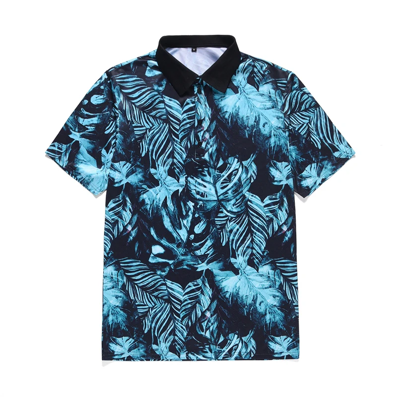 Мужская рубашка поло, короткий рукав, ананас, Цветочный 3D цифровой принт, Camisa Polo Para Hombre, брендовая деловая рубашка поло, мужская одежда - Цвет: 02